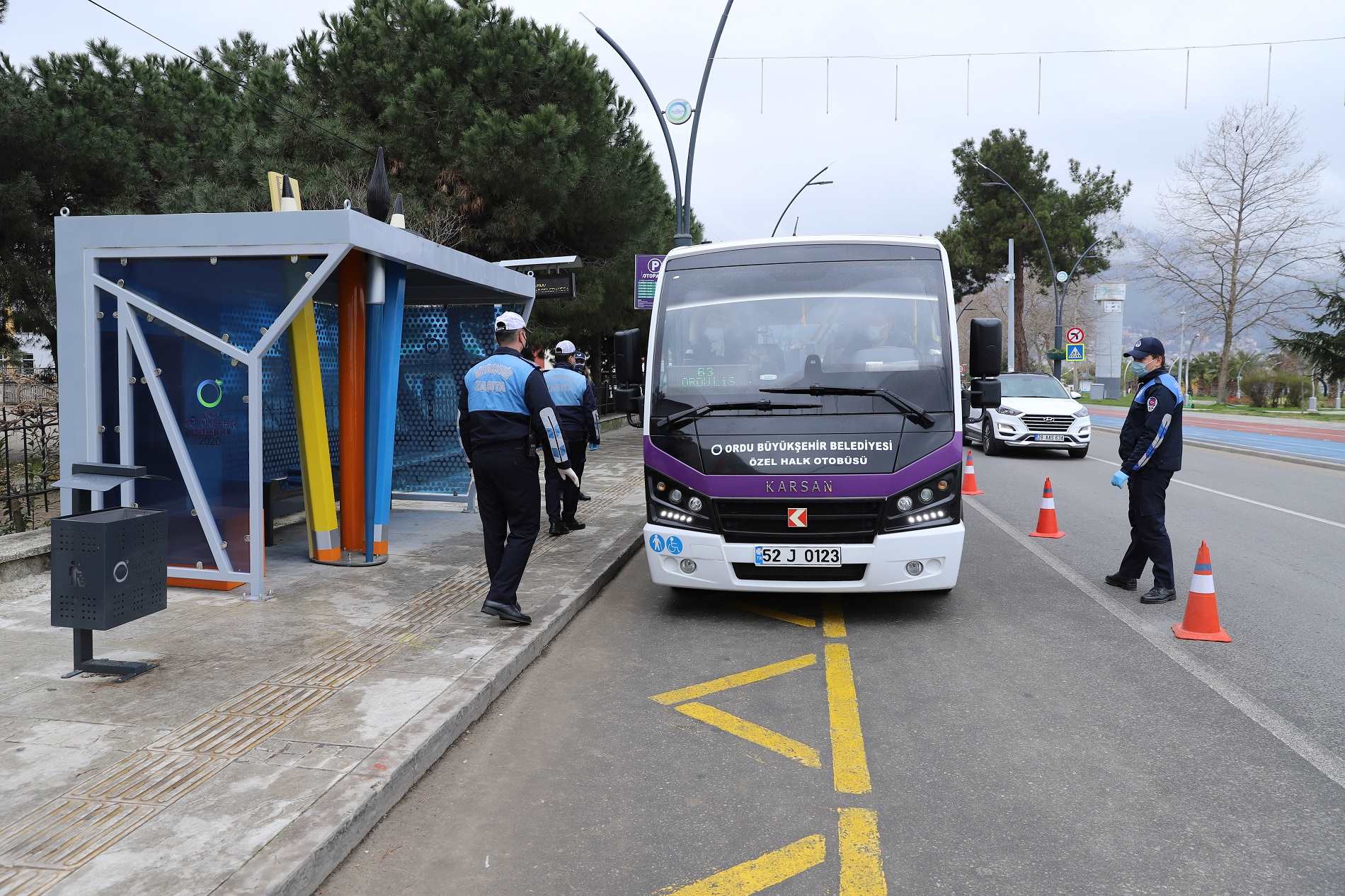 DOLMUŞLARA KORONA VİRÜS DENETİMİ